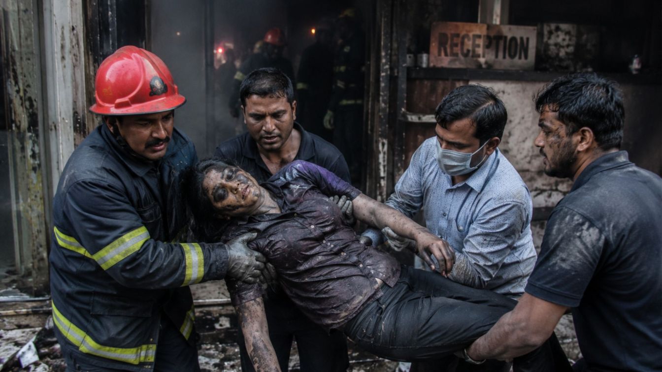 Delhi fire