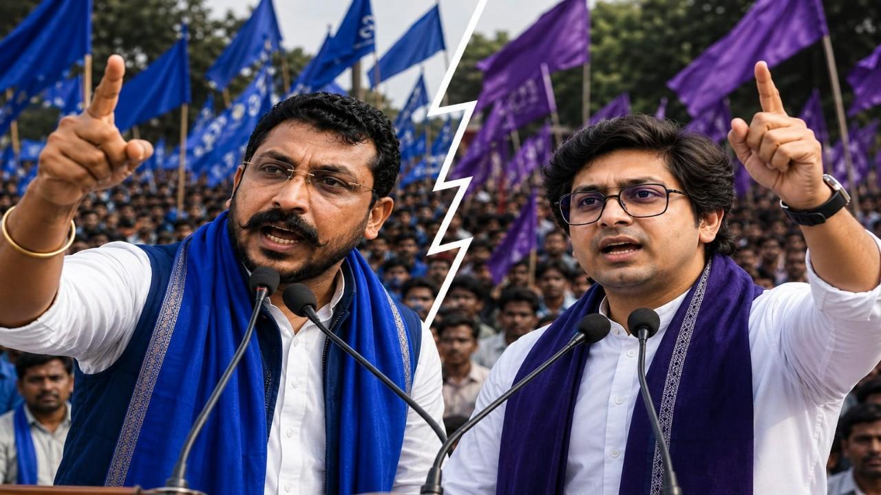 ai generated image of aakash anand and chandrashekhar