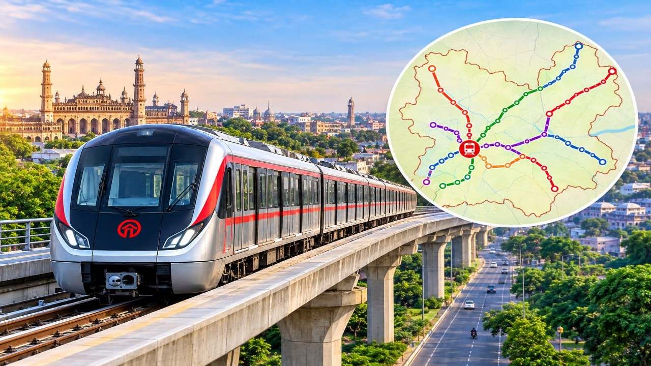 ai generated image of lucknow metro