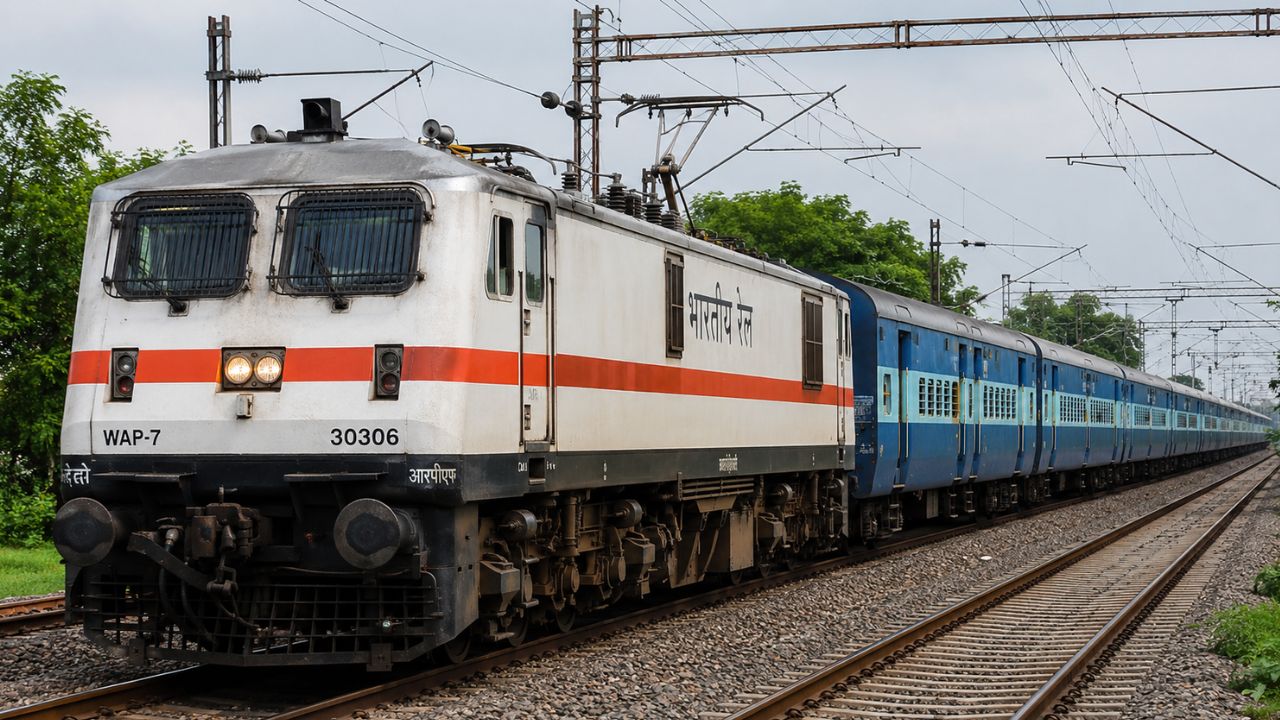 AI generated image of indian railway