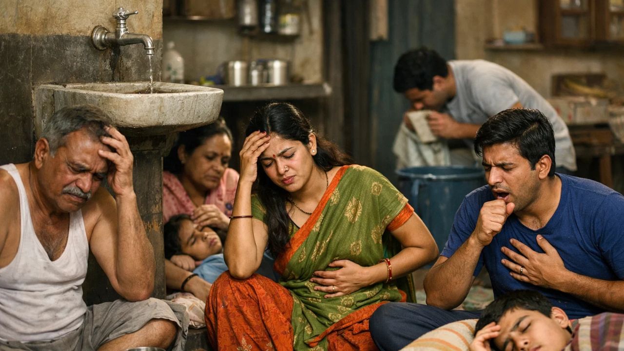 people fallen sick in indore