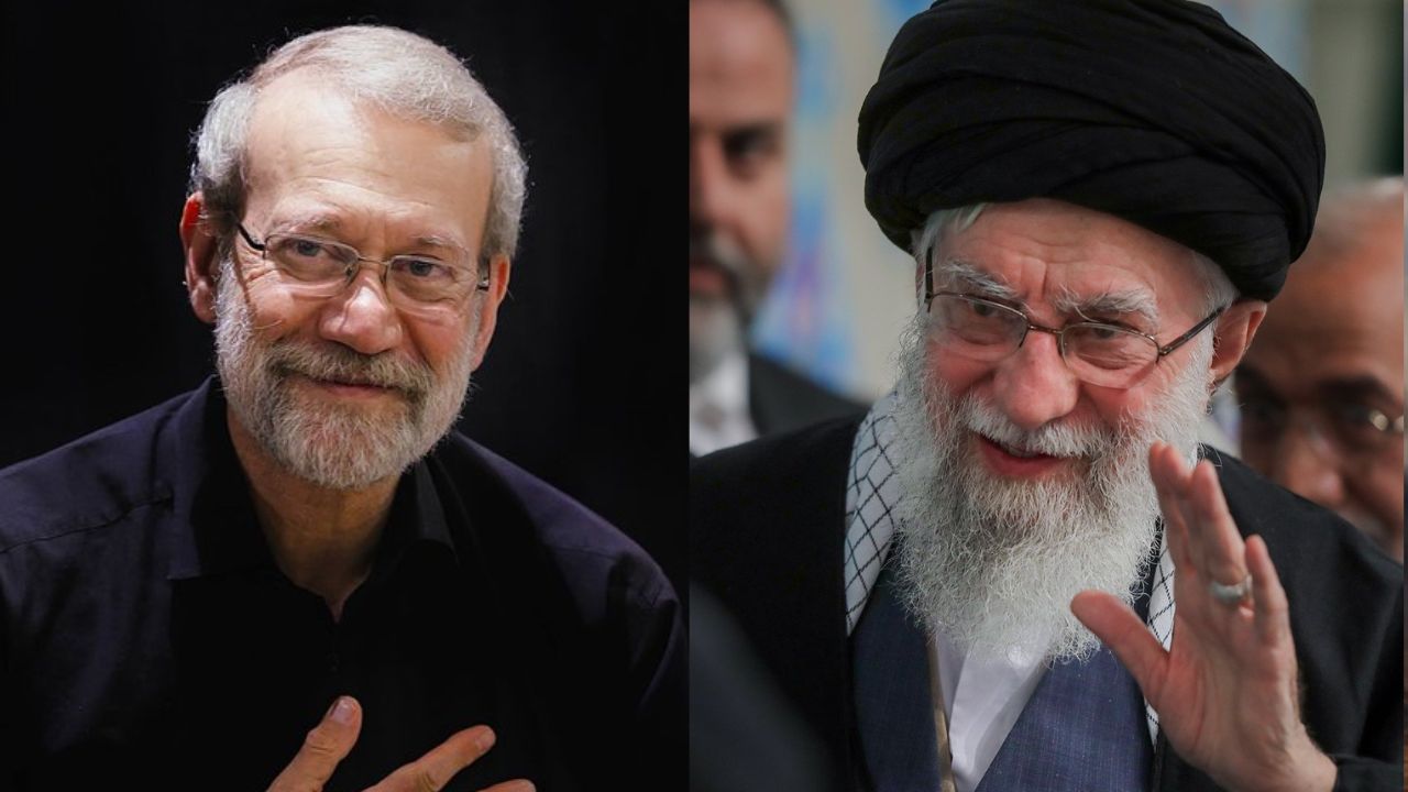 Ali Khamenei and Ali Larijani.