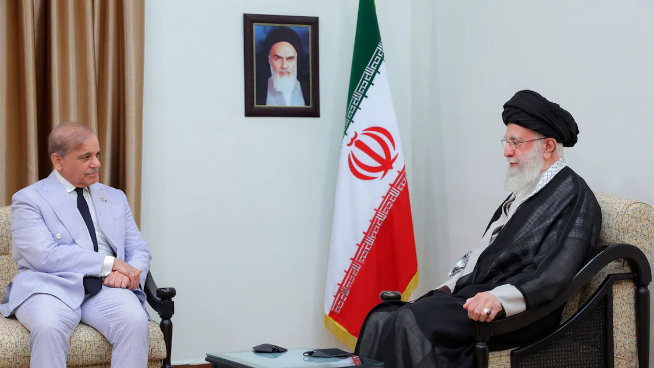 Shahbaz Sharif and Ayatullah Khamnei 