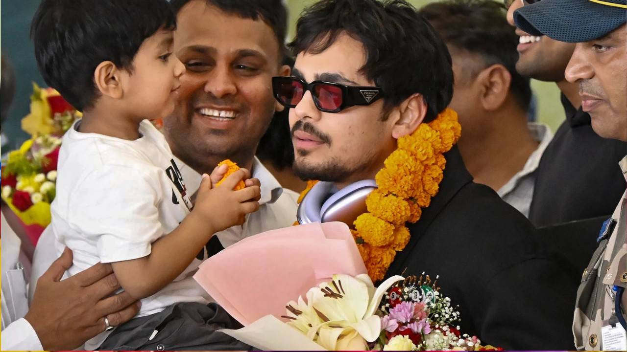 Ishan Kishan at Patna Airport