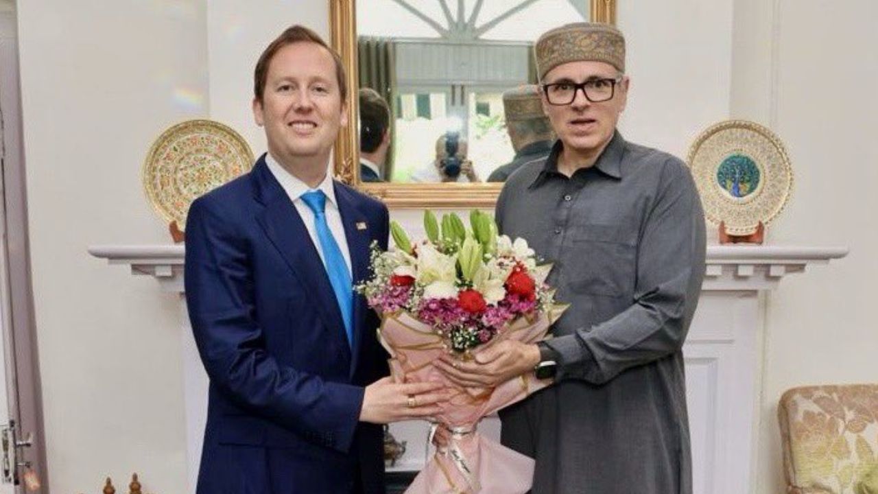 Sergio Gor and Omar Abdullah in Jammu Kashmir