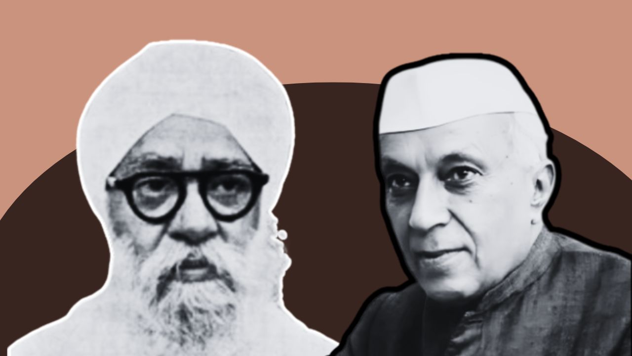 Gurumukh Nihal Singh and Jawahar Lal Nehru
