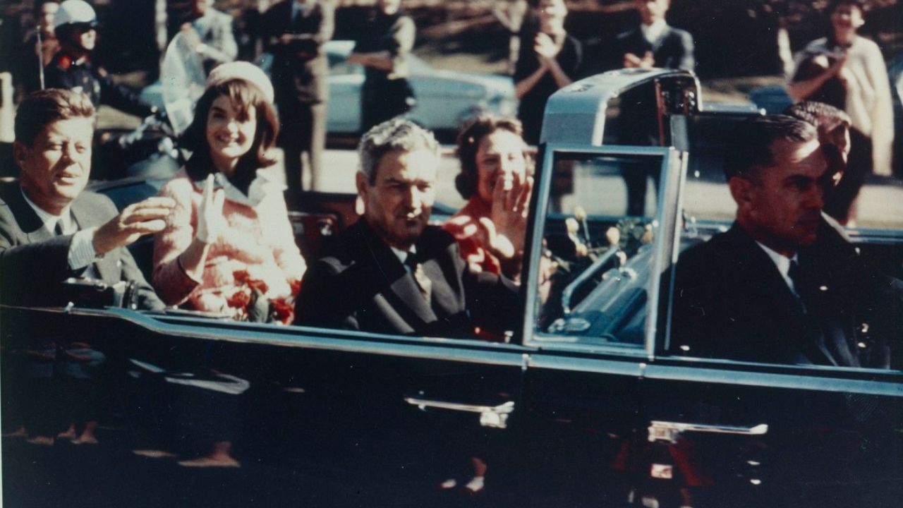 John F Kennedy just before his killing