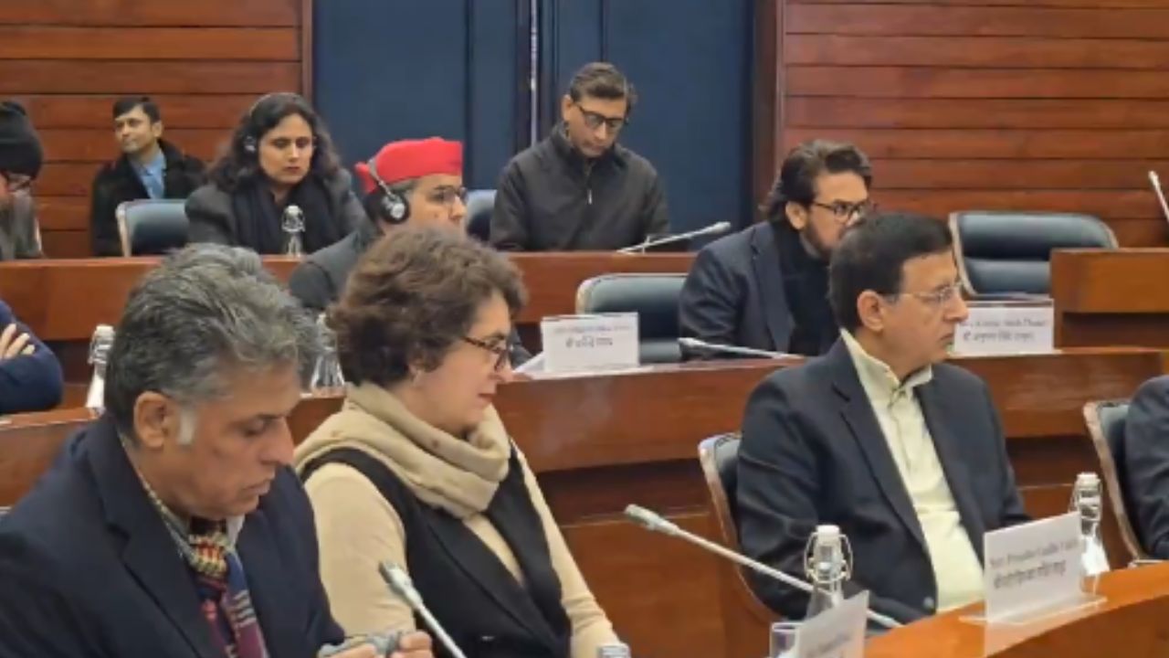 Screengrab of ONOE JPC Meeting । Photo Credit: X : payalmehta100