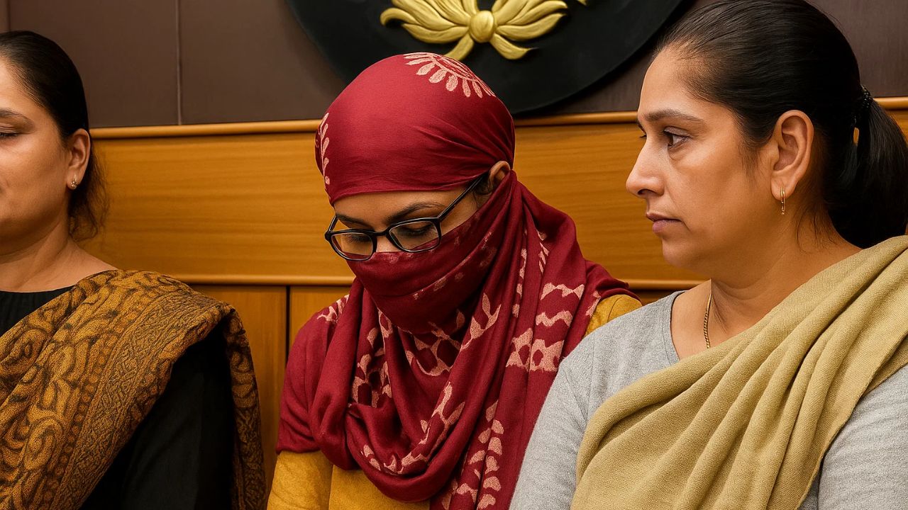 हत्या करने वाली महिला । Photo Credit: AI Generated