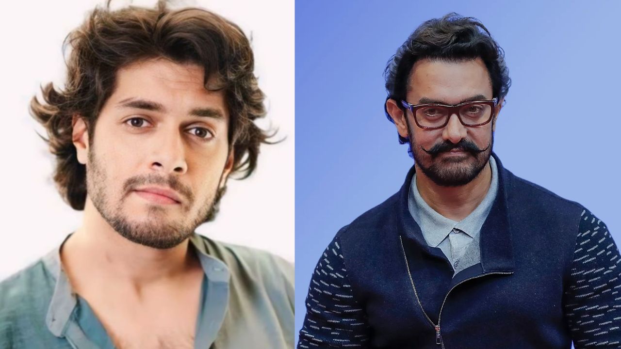 Junaid Khan and Aamir Khan 