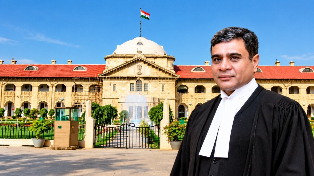 जस्टिस अजय भनोट, इलाहाबाद हाई कोर्ट। (Edited) Photo Credit: Allahabd High Court