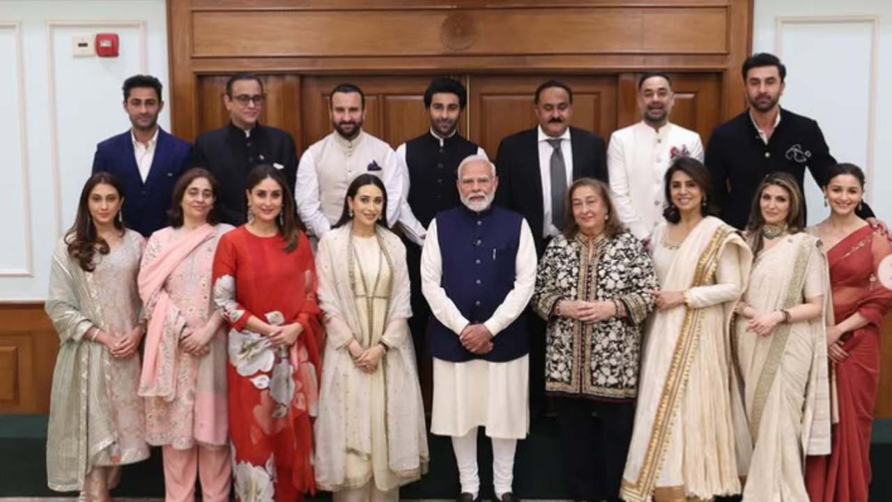 Kapoor family meets pm modi