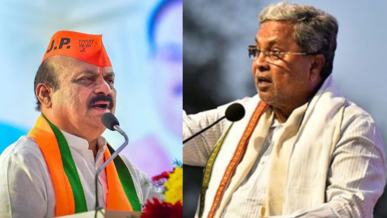 CM Siddaramaiah and Basavaraj S Bommai