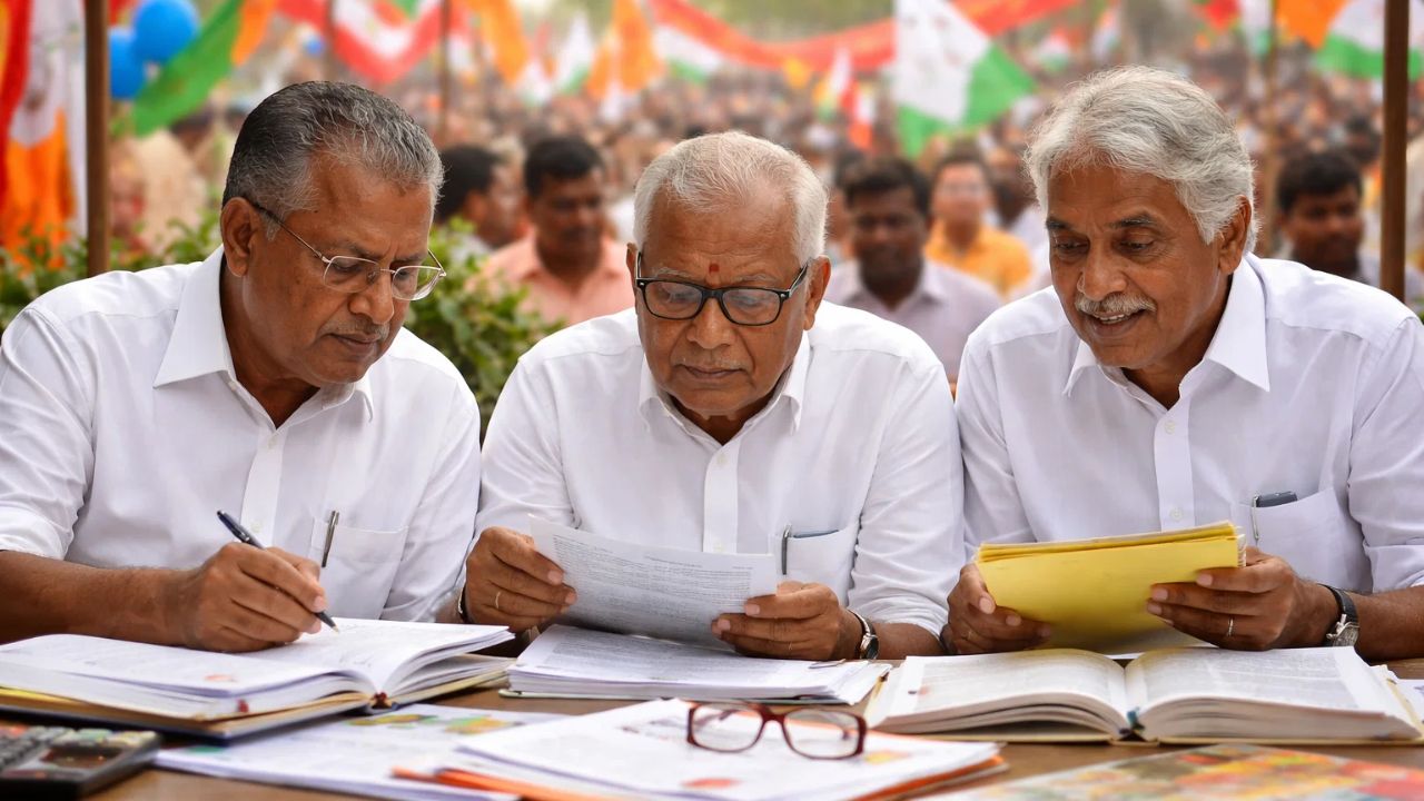 ai generated image of kerala leaders