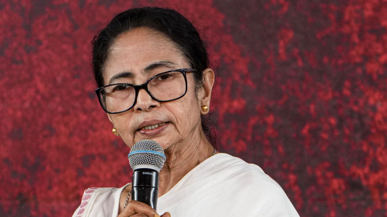 Mamata Banerjee addressing