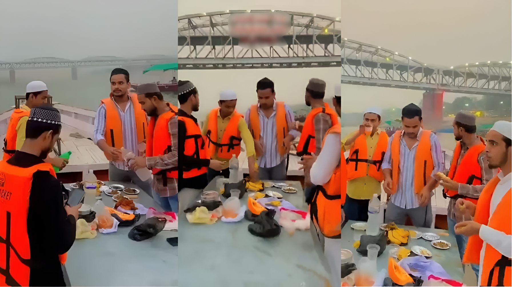 Boat iftar party on Ganga in Varanasi