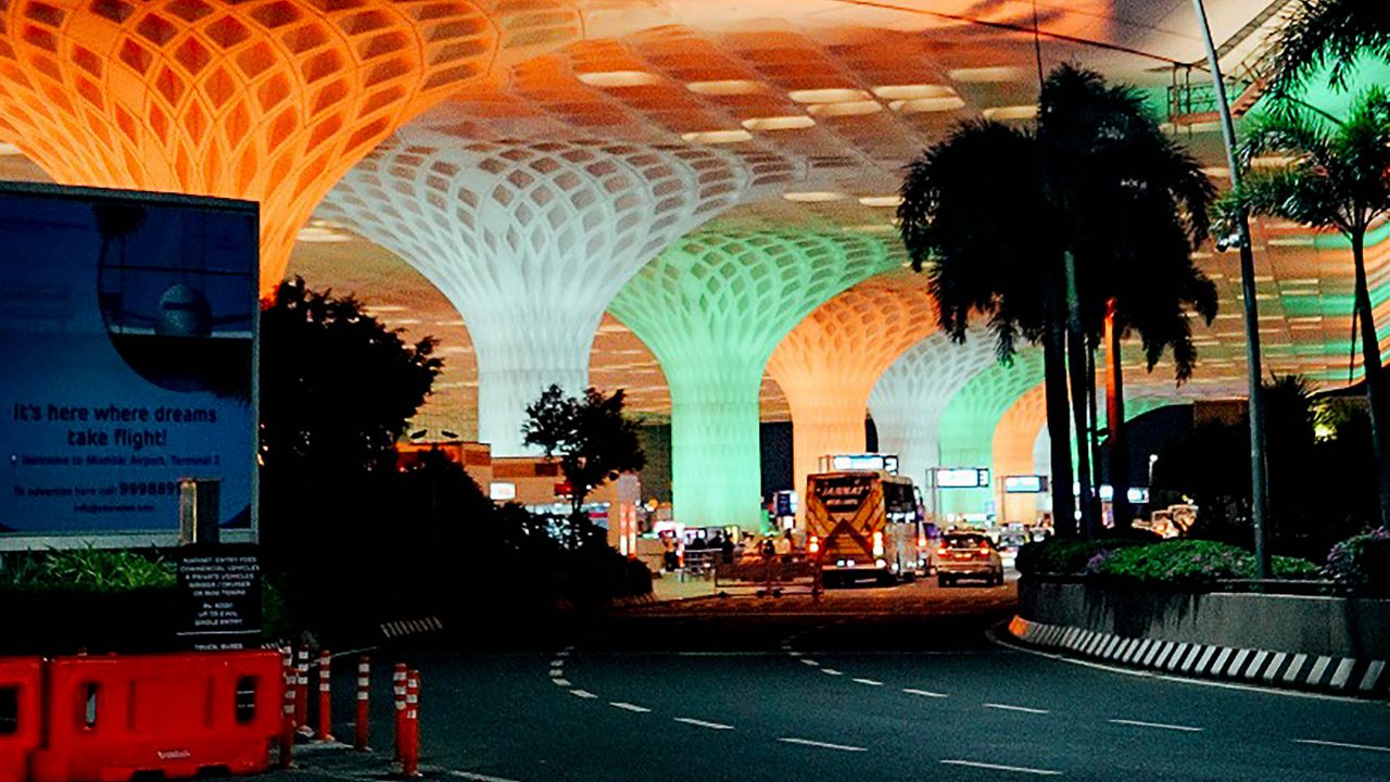 Blinkit delivery service at Mumbai Airport Terminal 2