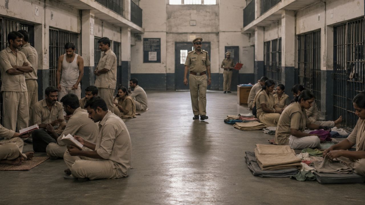 representative image of Indian prisoners in jails