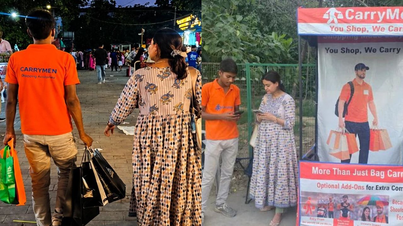 Delhi startup CarryMen offers carry your shopping bags