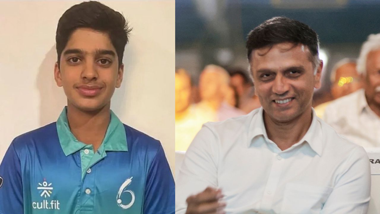 Rahul Dravid son Anvay Dravid in India U19 squad