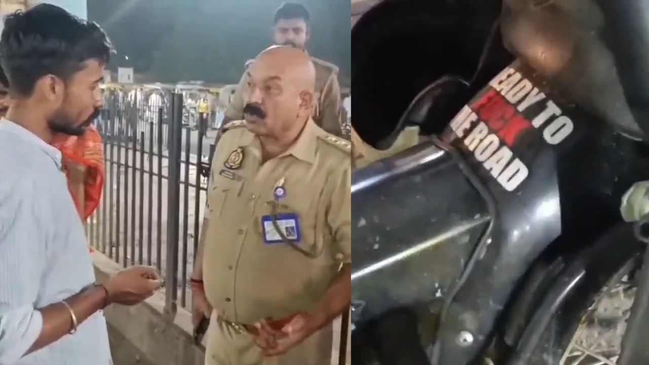 बुलेट पर लिखा था अपमानजनक शब्द, भड़क गया वाराणसी का SHO; बाइक सीज कर दी