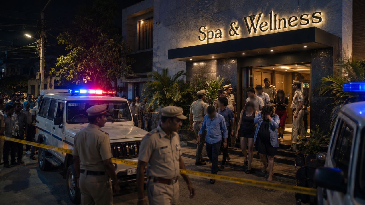 representative image of Spa centre raid