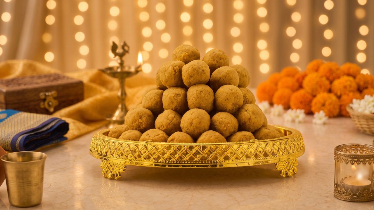 representative image of Puja laddu prasad