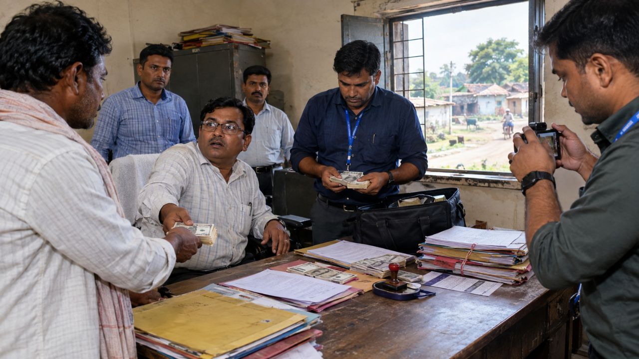 representative image of bribe raid