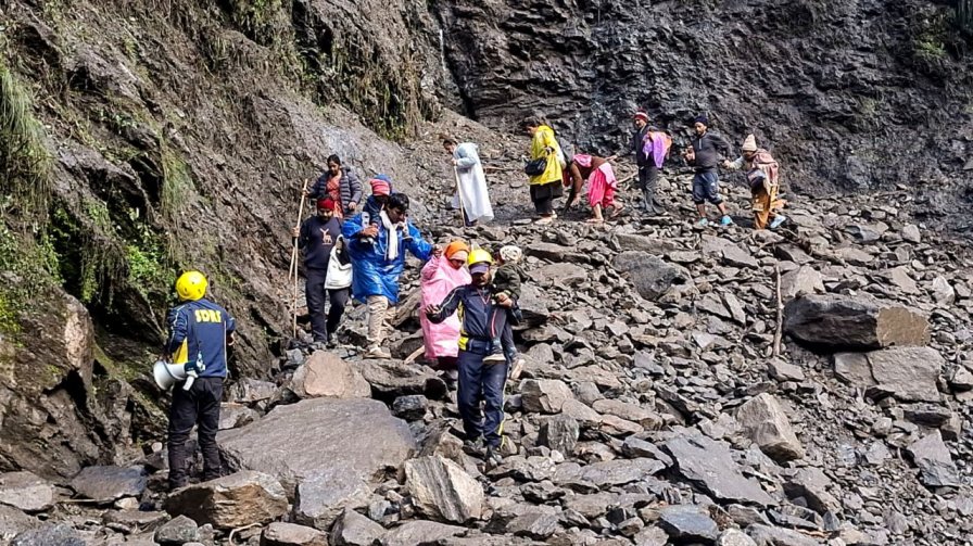 Uttarakhand landslide blocks Kedarnath Yatra route in Rudraprayag