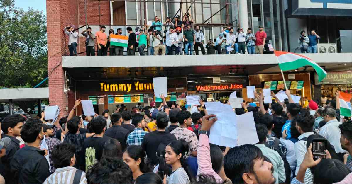 Protest in Chandigarh Neet paper leak Row