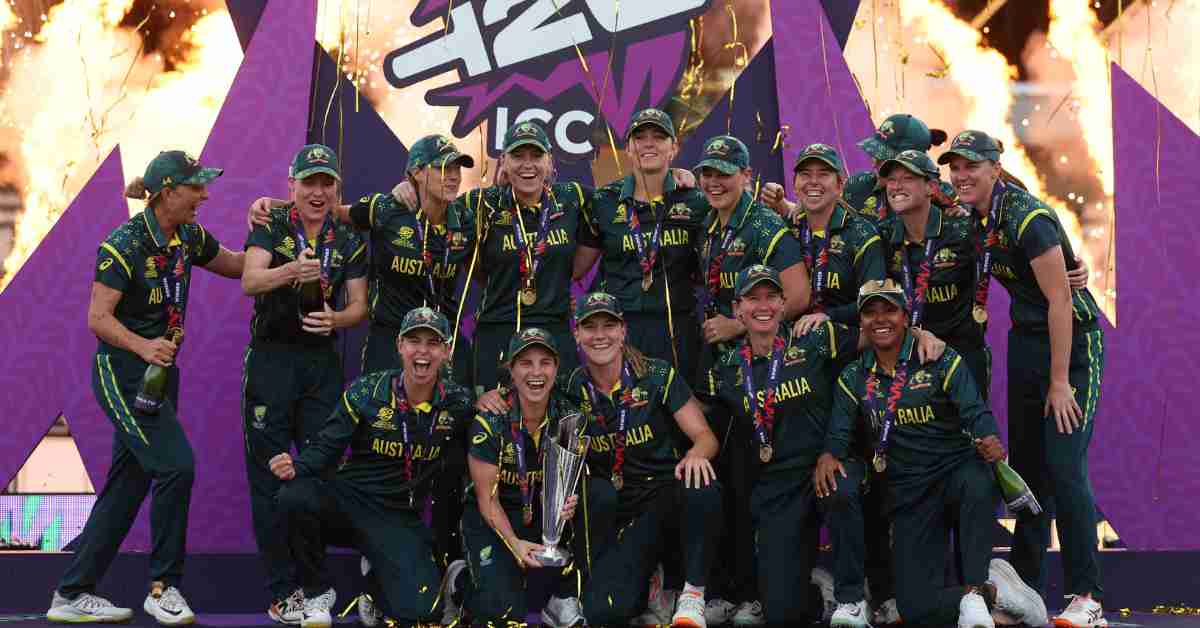 Australia celebrate their T20 WorldCup win