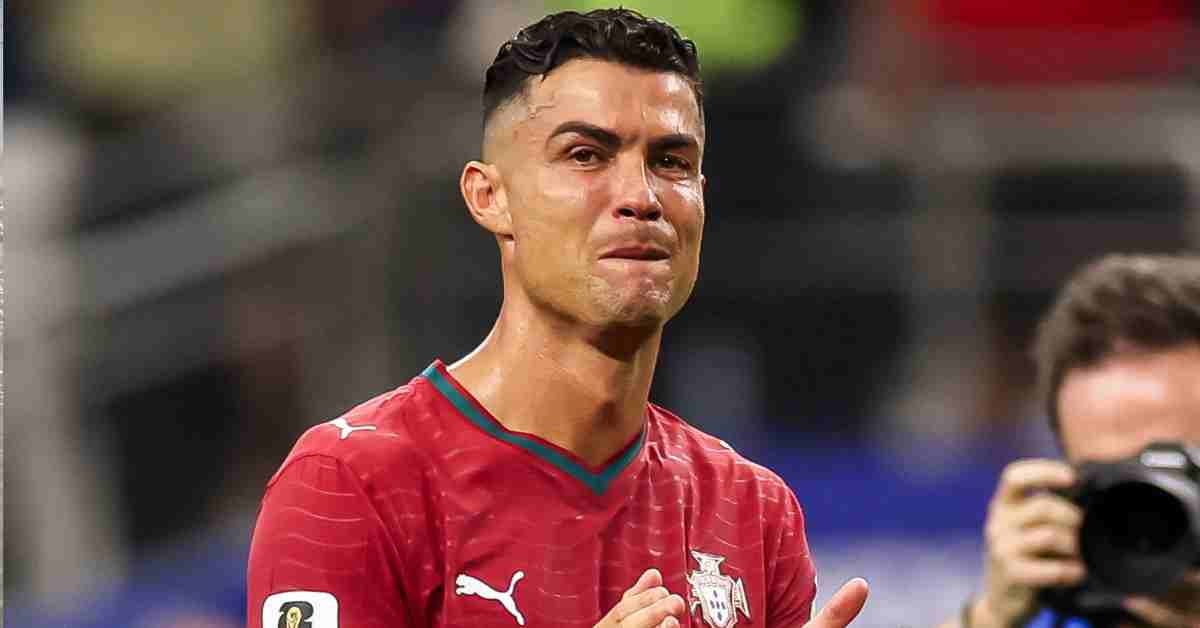 Cristiano Ronaldo crying