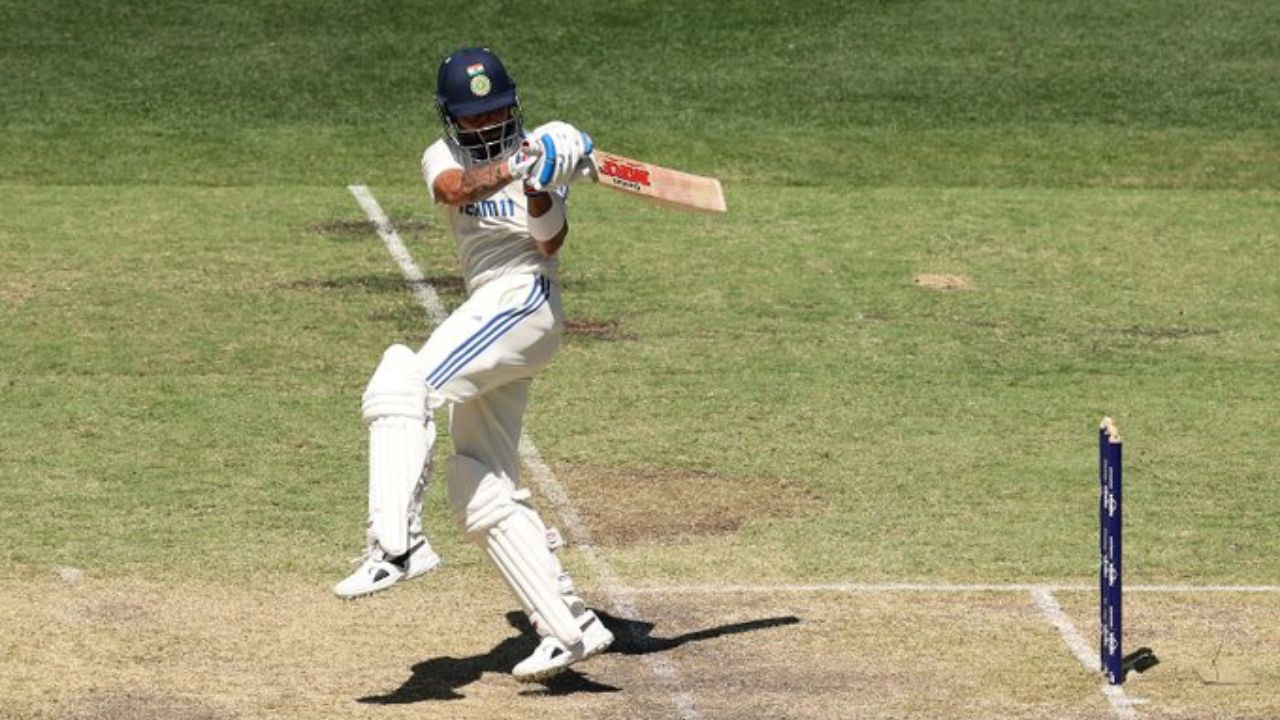Virat kohli during first test match