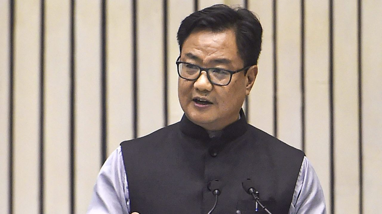 Kiren Rijiju । Photo Credit: PTI
