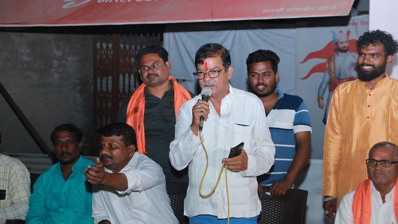 Kishanchand Tanwani during a public meeting