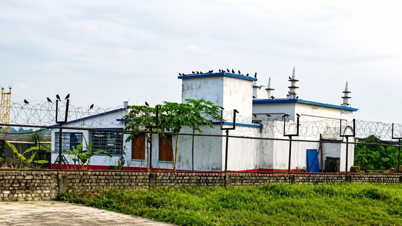 ai generated image of mosque at kolkata airport