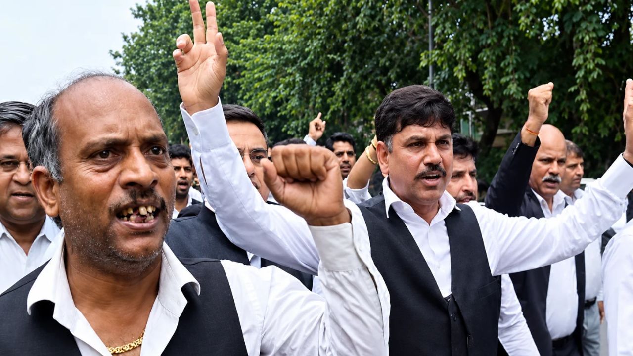 Delhi Advocate Protest दिल्ली में वकीलों का प्रदर्शन