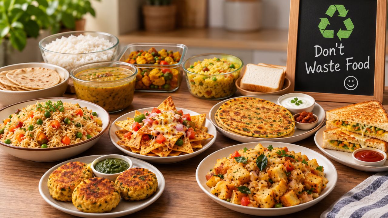 AI generated image of leftover food recipe