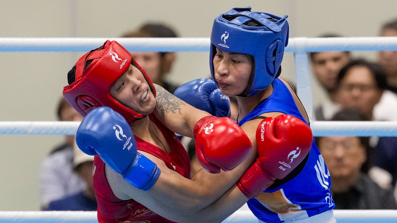 Lovlina Borgohain during gold medal match