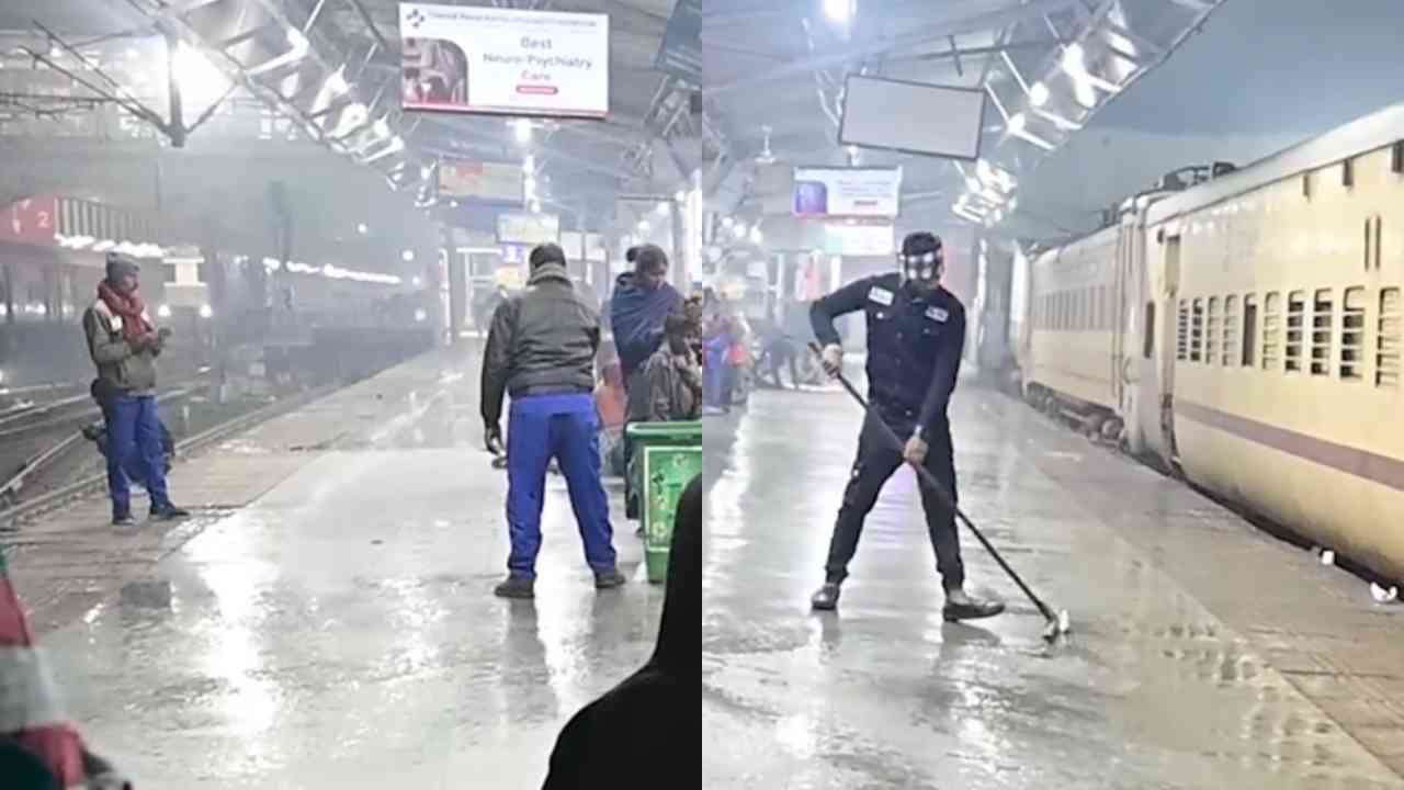 Lucknow railway station viral video 