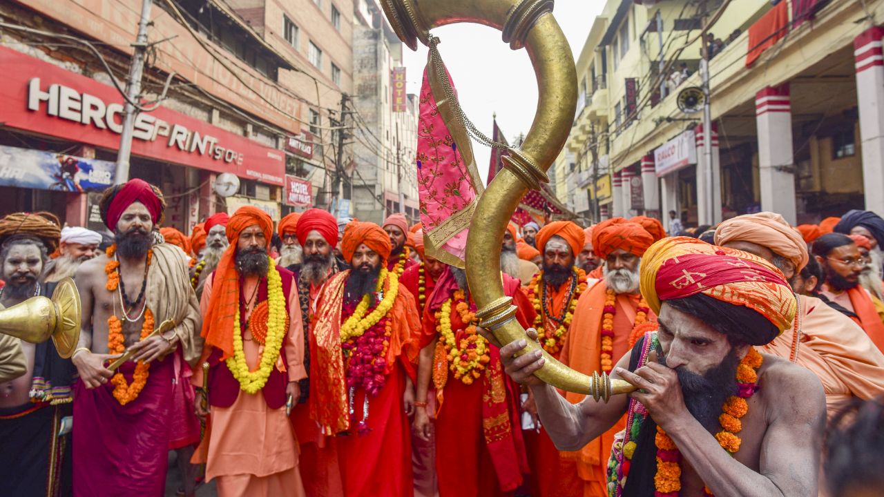 Image of Sadhu in Maha Kumbh