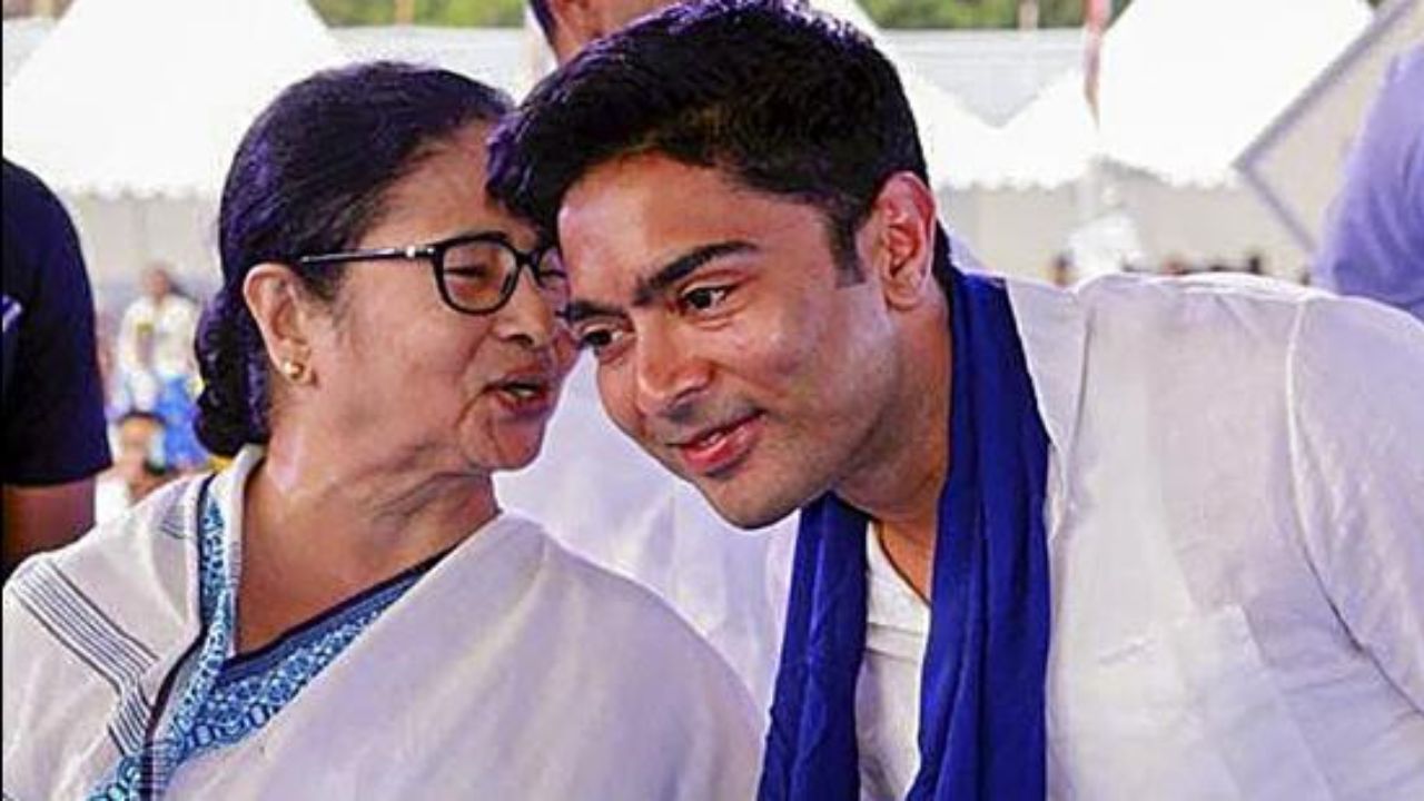 Mamata and Abhishek Banerjee । Photo Credit: PTI
