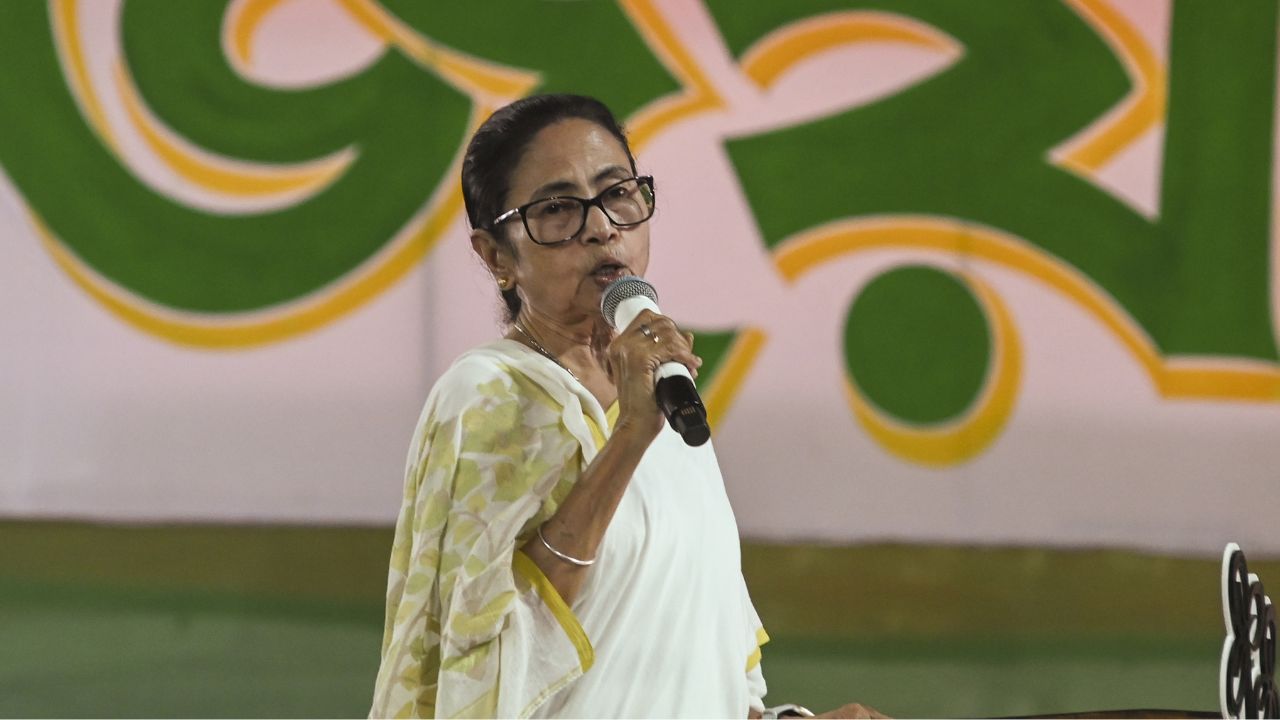 Mamata Banerjee led protest in kolkata