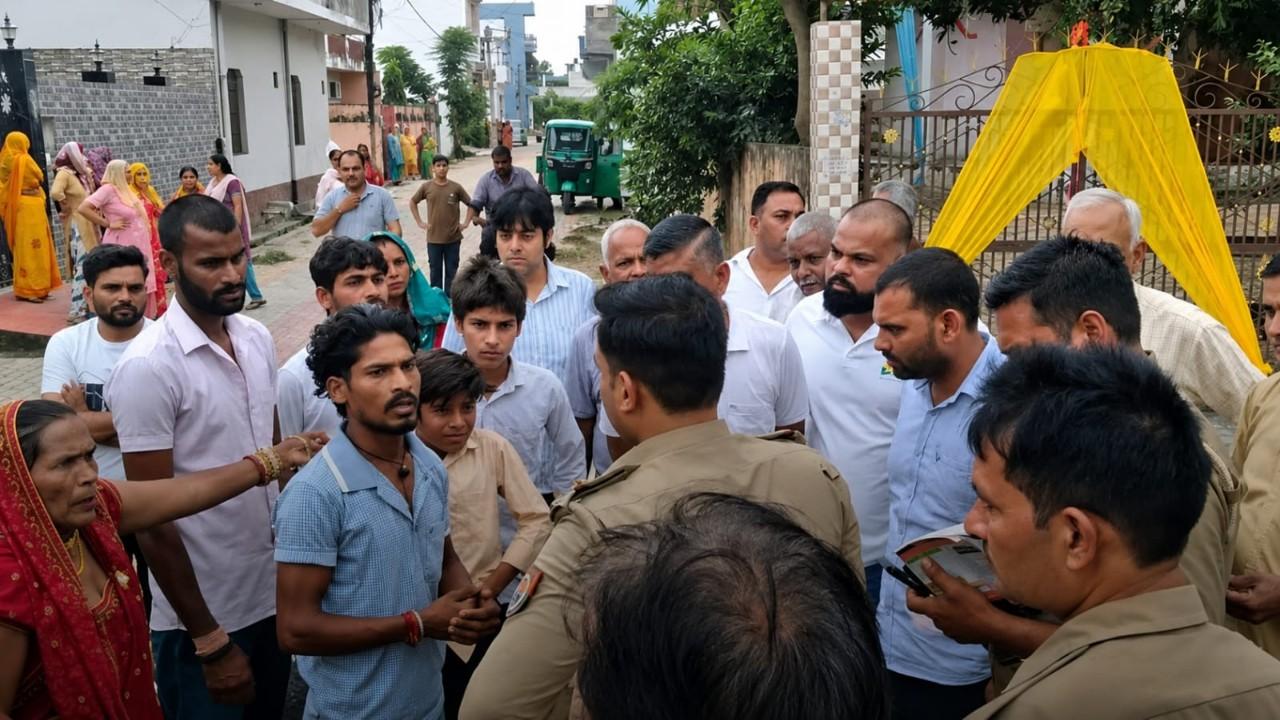 police talking to parties