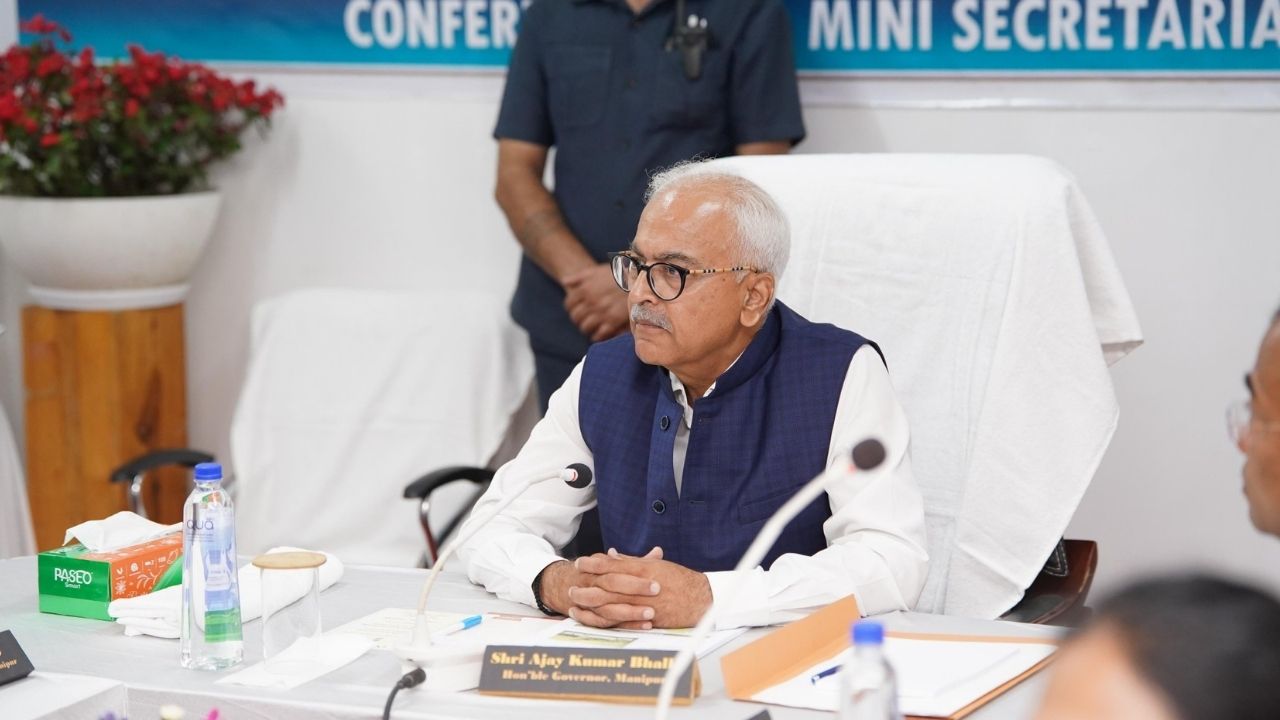 Manipur Governor Ajay Kumar Bhalla । Photo Credit: X/ @RajBhavManipur