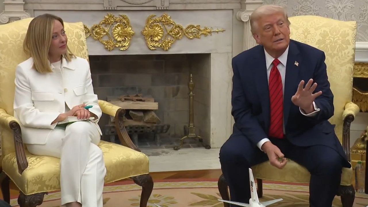 meloni and trump