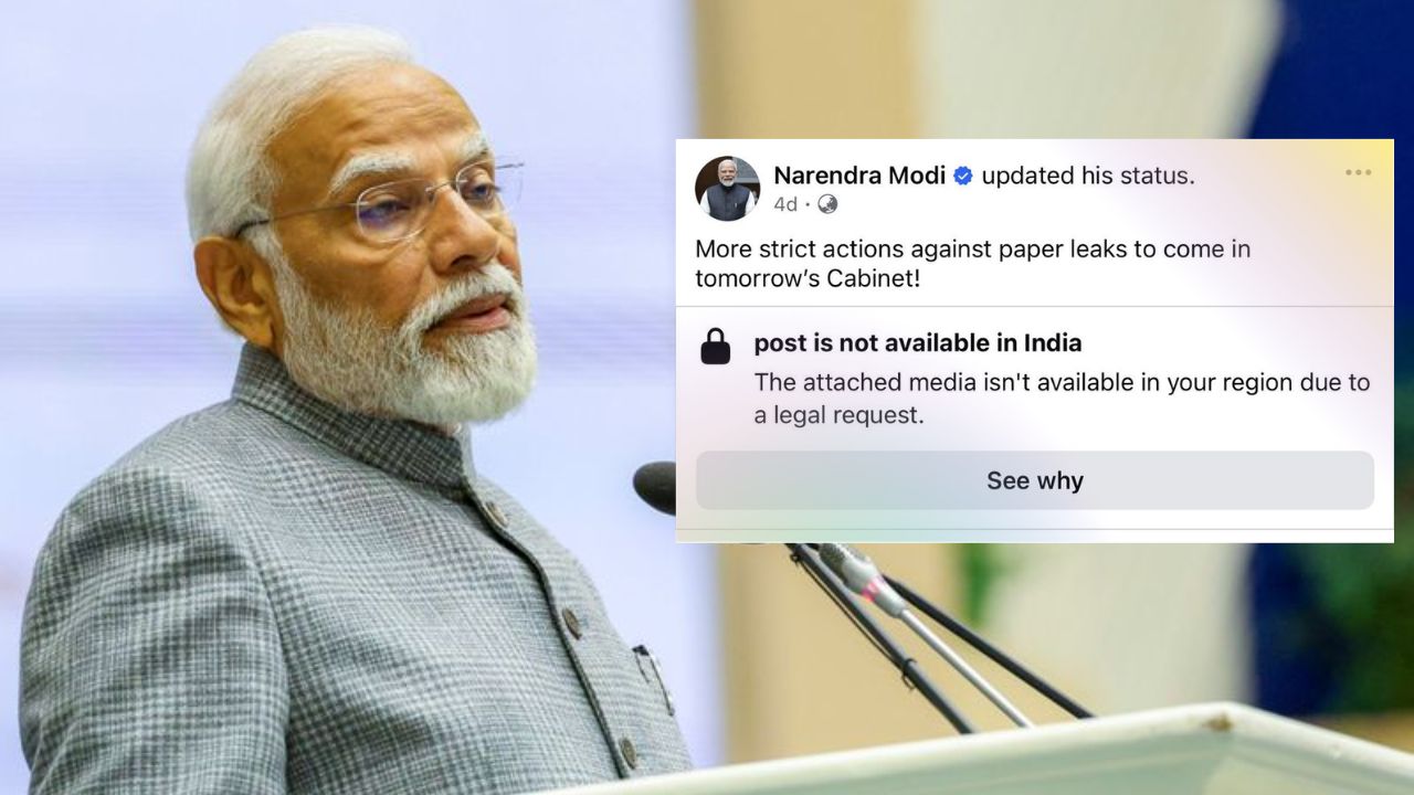 pm modi video blocked by meta