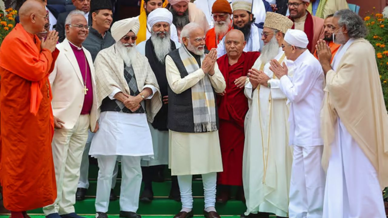 PM Narendra Modi with Minorities 