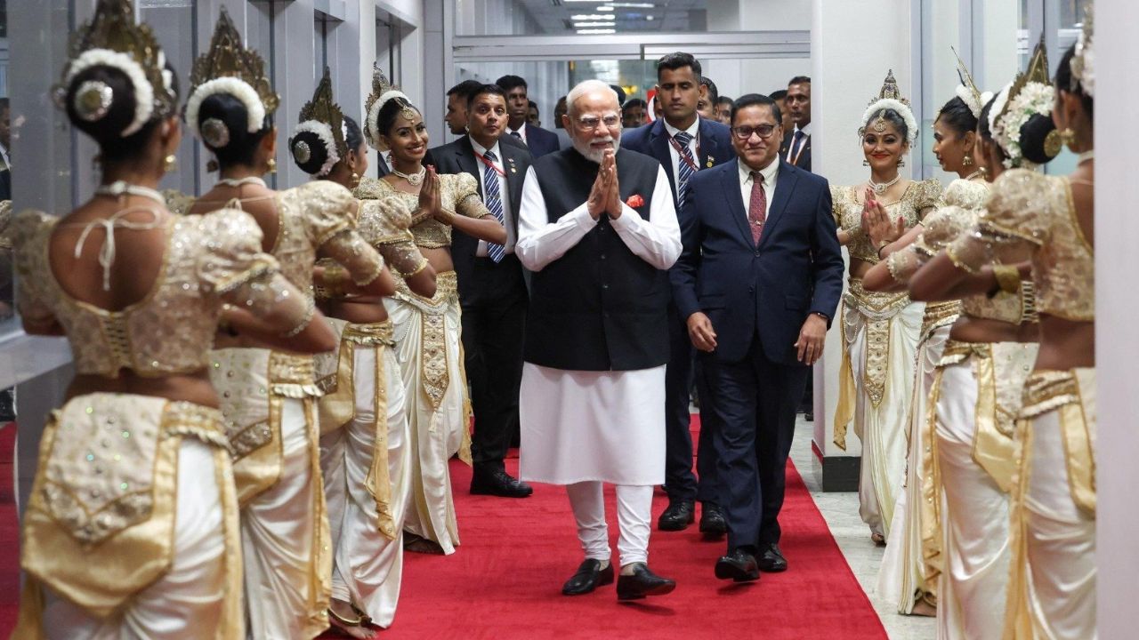 PM Modi in Sri Lanka । Photo Credit: PTI