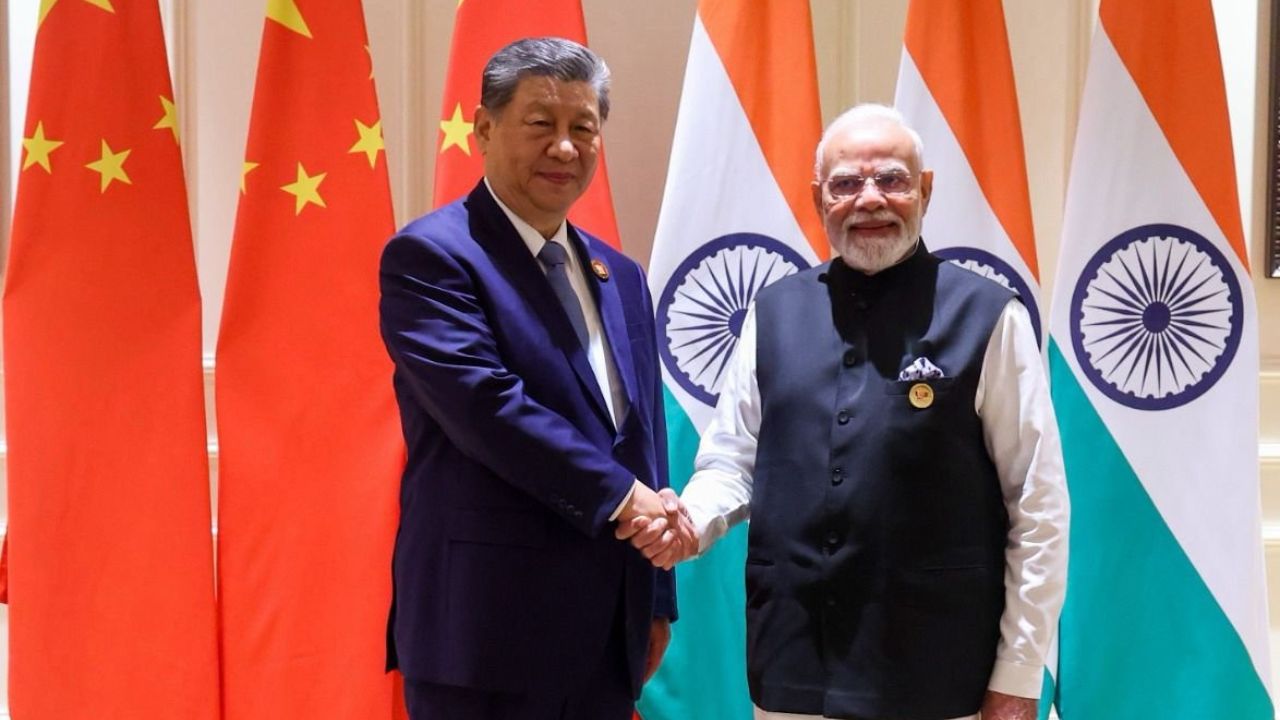 Narendra Modi meets Xi Jinping